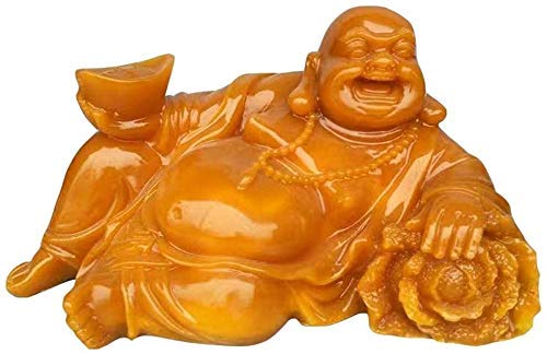Bouddha riant sculpté : le cadeau idéal en pierre de jade Shoushan Feng Shui maison 1024