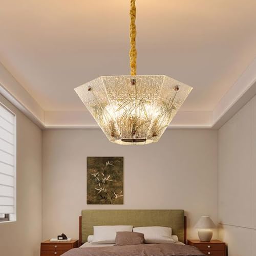 Suspension de chambre créative multi-têtes luminaire cuivre