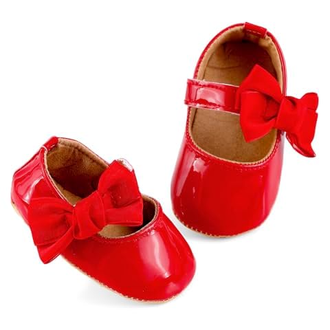 LACOFIA Baby Girls Anti-Slip Bowknot Shoes Cover