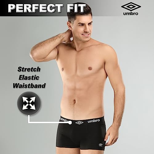 Umbro Essential Stretch Men s Trunk 3 Pack, Men s Underwear Trunks, Soft & Comfortable Waistband, An