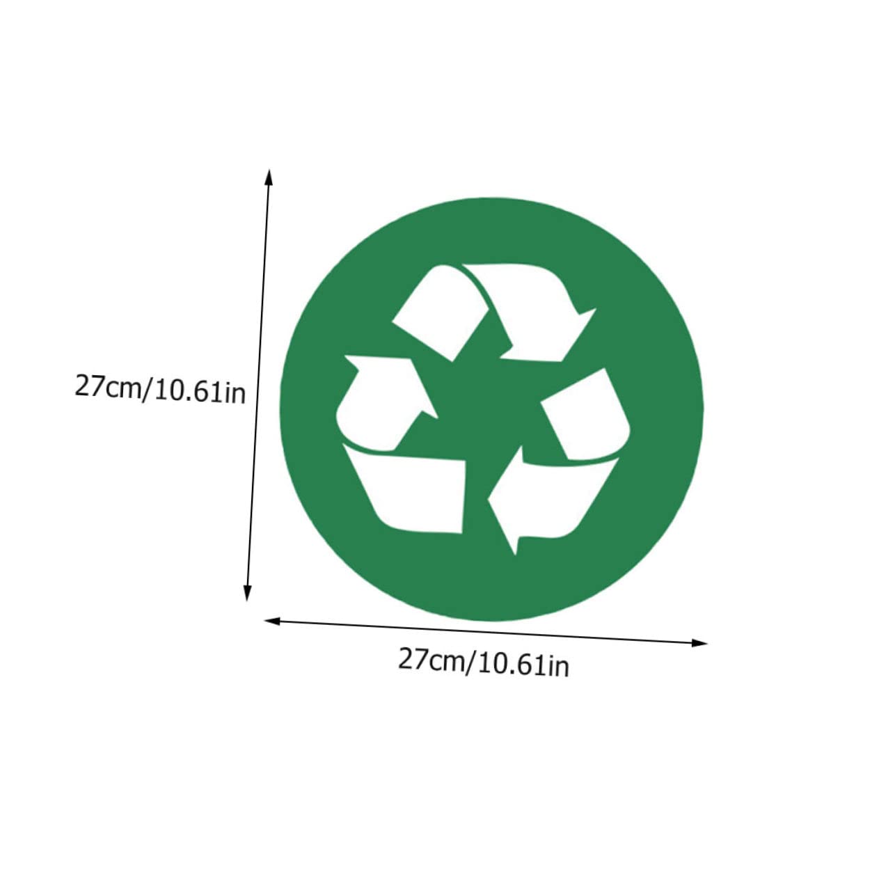 BELLIFFY 2pcs Adhesive Waste Container Stickers Trash Recycling Decals for Easy Garbage Classification Labels for Sustainable Living and Environmental