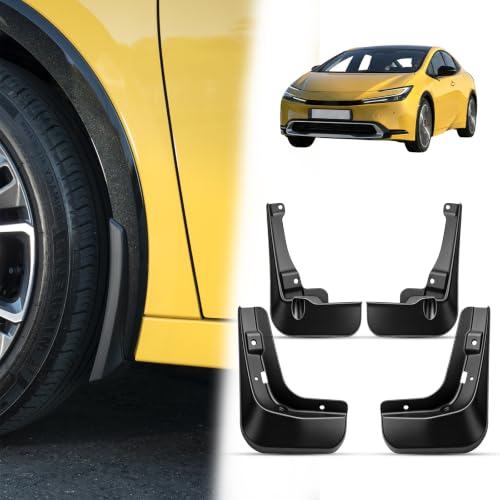 Image of Mud Flaps Splash Guards for 2023 2024 2025 2026 Toyota Prius, Durable ABS Mud Guards, Protects Against Mud, Rocks, and Debris (4PCS)