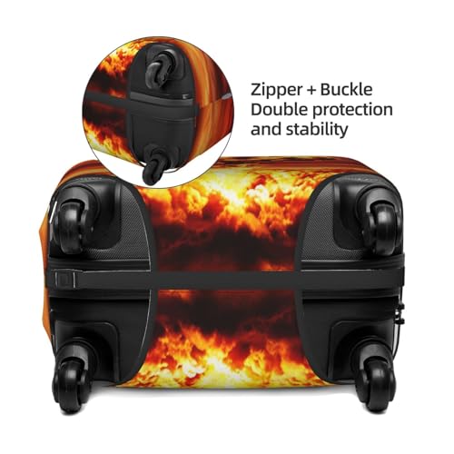 Nuclear Mushroom Cloud Luggage Cover for Suitcase, Suitcase Cover Protector Fit 18-21 Inch Luggage Travel Accessories, S4