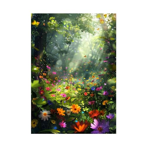 Peinture de paysage WODJEM pour habiller un grand mur vide de salon moderne 70x100cm