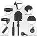 iunio Folding Survival Shovel, Military-Grade Entrenching Tool, Collapsible Emergency Shovel for Disaster Recovery,Car Emergency, Multi-Tool Spade with Pickaxe,Camping,Trenching,Hiking,Gardening