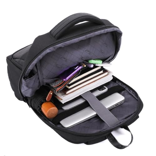 Sac à dos noir polyvalent idéal pour le bureau les cours et les sorties