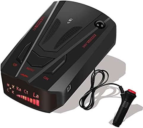 New Upgraded Car Radar Detector, Voice Alert Speed, Auto Silent Memory, Long Range 360 Degree Auto Detection for Cars, False Alarm Reduction, Real Time Vehicle Speed Alert System, OLED Display01