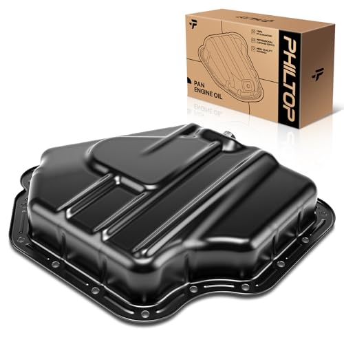 PHILTOP 264-356 Engine oil pan with Drain Plug Compatible with Grand Caravan, Journey, 200, ProMaster 1500/2500/3500, Avenger, C/V