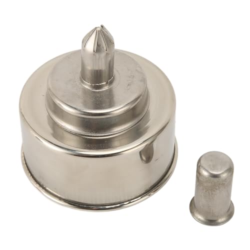 200ml, Thickened Stainless Steel Alcohol Burner Lamp with Brass Caps for Leather Tools, 304 Stainless Steel Alcohol Lamp Burner, Explosion Proof for Chemistry Lab and Other Items