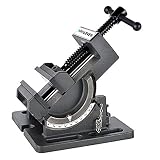 NRGLEVER BV100B Mordaza Tornillo de Banco de Trabajo, Se Puede Inclinar 90º, Desde 100 mm, Apertura de 105 mm, Ancho de 4”, Acero pesado de 8,5 Kg