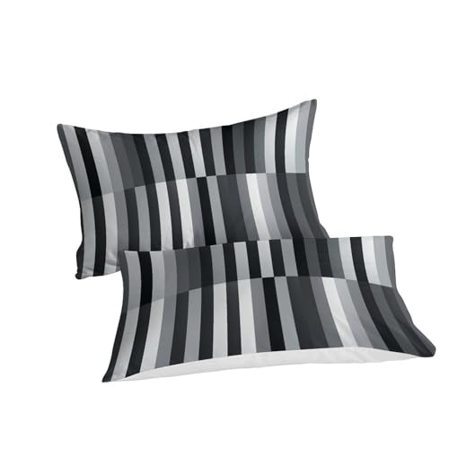 Housse de couette 220x240cm IOFEER en microfibre grise - 6