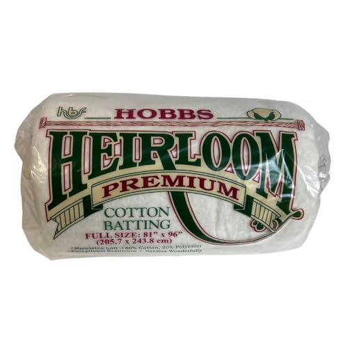 Hobbs Heirloom 80/20 Full Size Batting Package - 81" X 96"