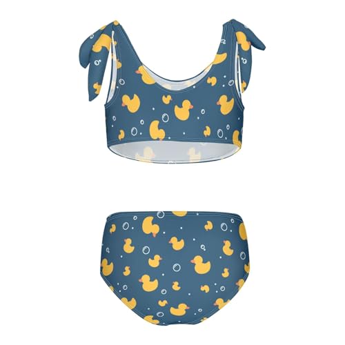 Image of CaTaKu Cute Hawaiian Girls Bathing Suit Toddler Girl Swimsuit Bikini Set for Girls Swimwear Two Piece Size 3-12T