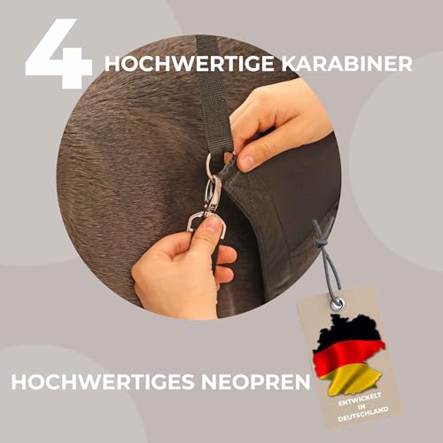 Pfaff Nature Pet® Hundetragehilfe Basic – Gehhilfe für Hunde aus Neopren, Mobilitätshilfe mit Schultergurt & Seitengriffen (XL)