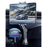 TOPGO 車載タブレットカップホルダー ドリンクホルダー iPad 車載ホルダー スイッチ固定 360°回転 簡単取り付け 安定してぐらつかない 15～29cmのタブレットとスマートフォンに対応