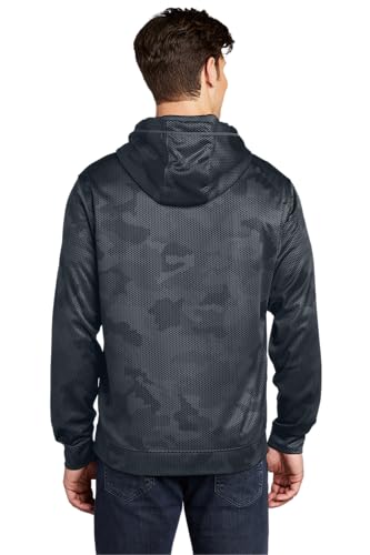 SPORT-TEK Men's Sport Wick CamoHex Fleece Hooded Pullover3
