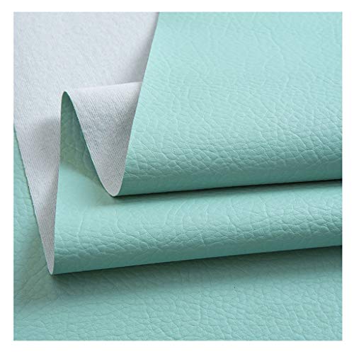 Tissu simili cuir vintage vert clair 1,4x7m idéal pour rénover vos meubles de salon