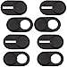 Produktbild HAPPY FINDING Webcam Abdeckung Cover, 0.7mm Ultra dünne Schwarze Slider Sticker Frontkamera Abdeckung für Smartphones, Laptop, Tablets,Mac, PC, Handy Kamera Privatsphäre Schutz- - 8 Stück (02)