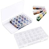 ✅【Material de alta calidad】 La caja de almacenamiento está hecha de plástico transparente ABS, resistente y duradero, ecológico y no tóxico, puede ver claramente los artículos en la caja, livianos y fáciles de transportar cuando viaja.
