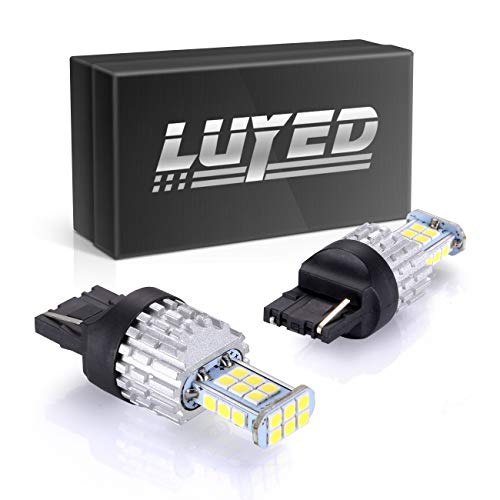 2019 Newest,7440 led reverse lights,LUYED 2 X 1550 Lumens Extremely Bright 7440 T20 3030 24-EX Chipsets LED Bulbs Used For Backup Reverse Lights, Xenon White