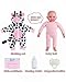 BABESIDE Baby Doll Girl - 17-Inch Soft Body Realistic Baby Doll with Blue Eyes and Cow Outfit Lightweight Real Life Baby Dolls for 3+ 4 5 6 7 8 9 Years Girl Birthday Gifts, Pretend Play and Christmas