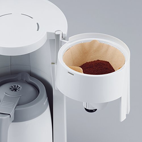 SEVERIN Kaffeemaschine, Für gemahlenen Filterkaffee, 8 Tassen, Inkl. 2 Thermokannen, KA 9233, Weiß – Bild 7