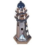 Décoration de table élégante : ornée d’un phare au style nautique raffiné, cette décoration de table est idéale pour les amateurs d’objets décoratifs de bureau à la recherche d’une pièce maîtresse à la fois fonctionnelle et esthétique