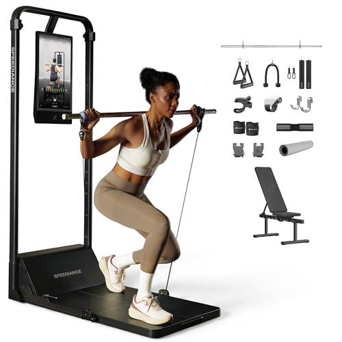Image of Speediance Smart Home Gym, Multi-Functional Gym Machine for Full Body Strength Training, All-in-one Gym Equipment, Digital Weight System, Workout Station, Squat Rack, Gym Monster 2