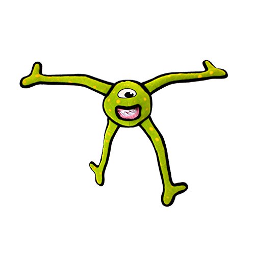 Tuffy - World's Tuffest Soft Dog Toy - Alien Green Legs - Multiple Layers. Made Durable, Strong & Tough. Interactive Play (Tug, Toss & Fetch). Machine Washable & Floats #TOP26