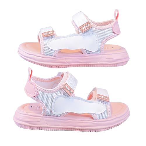 Generisch Zapatos de verano para niña, sandalias deportivas con diseño de princesa, puntera abierta, zapatos de playa para niños a partir de 8 años, con correa de velcro ajustable, suela amortiguadora