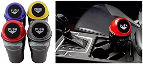 Automotive Cup Holder Garbage Can Trash Bin (Gray)