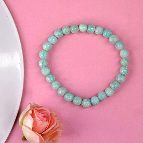 Image of Reiki Crystal Products Natural Crystal Stone Bracelet 6 mm Round Beads for Men & Women | Gemstone Jewellery Bracelet | Reiki Charged | Multiple Stone Variants Available