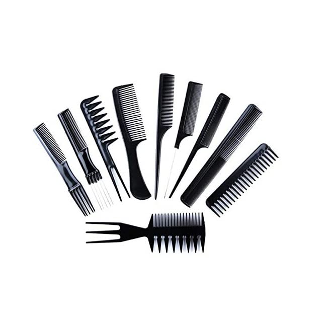 Uniqon Neck Bib Ties Combo Of With Pocket With Black Hair Cutting Sheet Hairdressing And Professional Hair Styling Tools Set 2