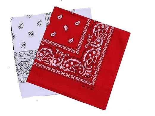 Image of SPIN CART Soft Breathable Cotton Paisley Bandana Handkerchief For Hair Head Bike For Men & Women