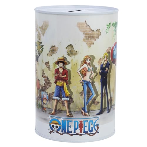 Stor Tirelire métallique pour enfant One Piece, Bleu/Blanc