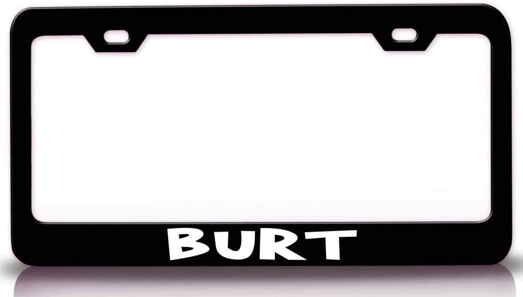Burt Male Name Metal Car SUV Truck License Plate Frame Bl i66
