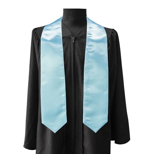 Image of GraduationMall 24 Pieces 72 Inch Plain Graduation Stole Bulk Sublimation Blank Honor Graduation Sash Unisex Adult