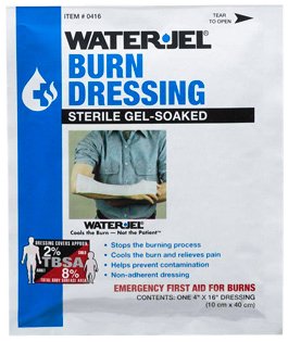 Water-Jel Burn Dressing Burn Care Products 4" x 16" (1 Packet) - MS46230