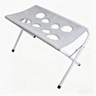 Portable Iron Dog Grooming Restraint Frame for Washing, Drying & Trimming (Deep Space Grey)