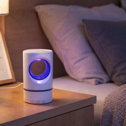 SIROCO Lampe LED Anti-Moustiques USB, Désinsectiseur Électrique à Aspiration Vortex, 17 cm, Silencieux, pour Intérieur et Extérieur – vue 3