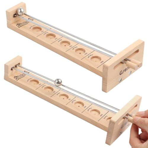 Saturfun 2-Pack Wooden Tabletop Balance Ball Games for Teens & Adults