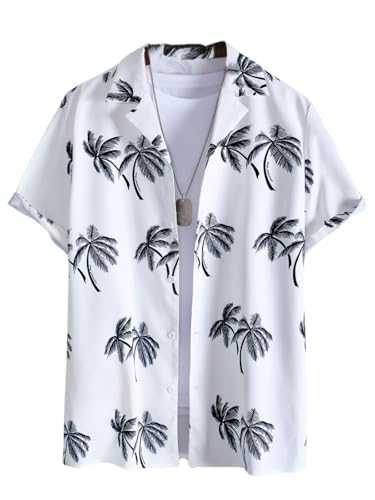 Image of Leriya Fashion Men's Polycotton Regular Fit Casual Stylish Printed | Formal Printed Half Sleeve Shirt |Summer Button Down Shirts for Men