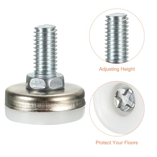 Pies de nivelación de muebles ajustables con rosca M8 para patas de sofás 5