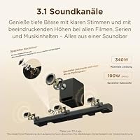 TCL S60K 3.1-Kanal-Dolby-Atmos-Soundbar mit kabellosem Subwoofer – Ansicht 3