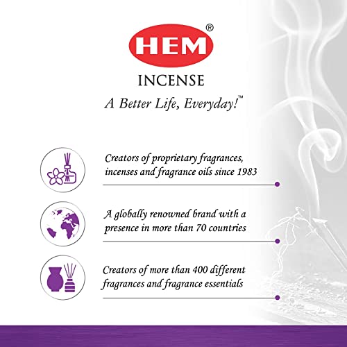 Hem Opium Incense Sticks (120 Sticks, 6 Boxes Inside) - 9 Inches Long, 20g per Box - Perfect for Meditation, Rituals & Cleansing |Enchantment, Captivating & Mysterious Fragrance