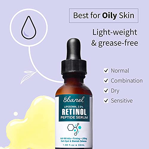 Ebanel Bundle Of 2.5% Retinol Serum, And Hyaluronic Acid Serum #TOP4