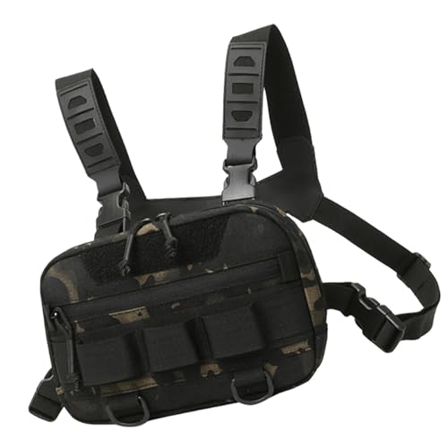 Chaleco de pesca multifuncional con paquete de pecho de tela Oxford y diseño transpirable