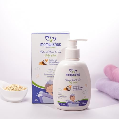 Image of MomWishes Natural Head to Toe Baby Wash (100 ML)