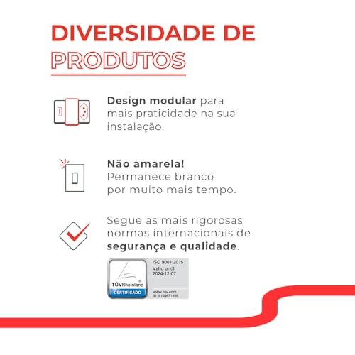 Steck, Conjunto de 2 Tomadas 4x2, Stella®, 2P+T, 10A, 250V~, Branco