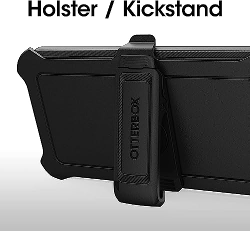 OtterBox Galaxy S23+ (Only) - Defender Series Case - Black, Rugged & Durable - with Port Protection - Includes Holster Clip Kickstand - Microbial Defense Protection - Non-Retail Packaging - image 6